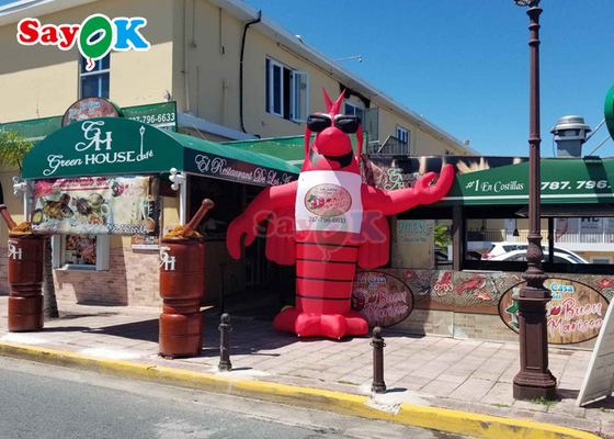 Inflatable Yard Decorations Red Animal Giant Lobster Inflatable Model With 2 Years Warranty