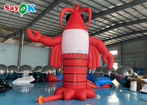 Inflatable Yard Decorations Red Animal Giant Lobster Inflatable Model With 2 Years Warranty
