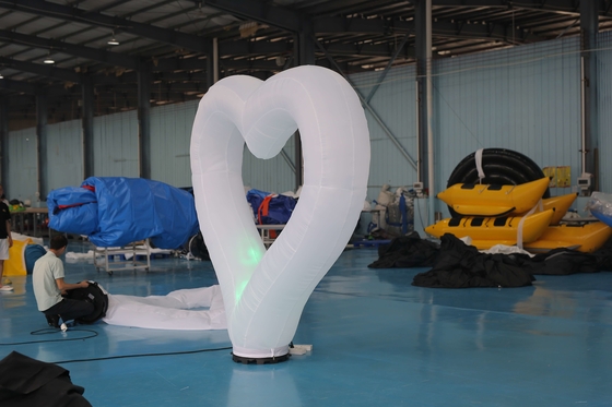 2.5M Diameter Inflatable Lighting Decoration Heart Belt LED Light