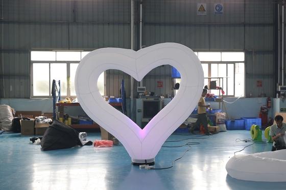 2.5M Diameter Inflatable Lighting Decoration Heart Belt LED Light