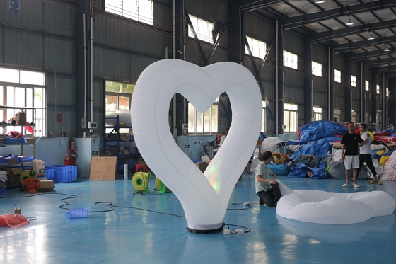 2.5M Diameter Inflatable Lighting Decoration Heart Belt LED Light