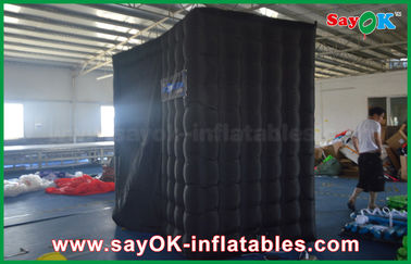 Photo Booth Props Black Arc Shape Inflatable Photo Booth Enclosure Wholesale Photobooth With Print