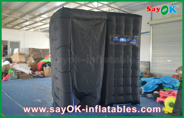 Photo Booth Props Black Arc Shape Inflatable Photo Booth Enclosure Wholesale Photobooth With Print