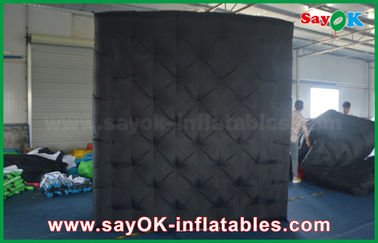 Photo Booth Props Black Arc Shape Inflatable Photo Booth Enclosure Wholesale Photobooth With Print