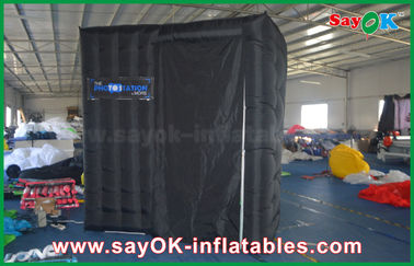 Photo Booth Props Black Arc Shape Inflatable Photo Booth Enclosure Wholesale Photobooth With Print