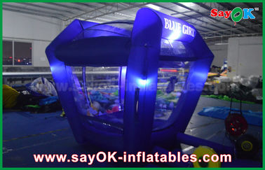 Customized Inflatables Lighting Protable Inflatable Cash Cube Money Booth Game For Promotional