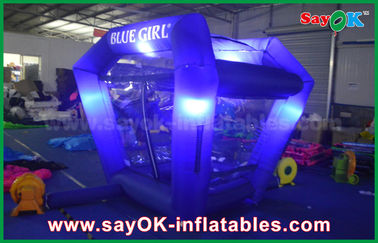 Customized Inflatables Lighting Protable Inflatable Cash Cube Money Booth Game For Promotional