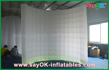 Inflatable Party Decorations 3mLx2.3mH Inflatable LED Wall Background  With Color Changing Light For Taking Photo