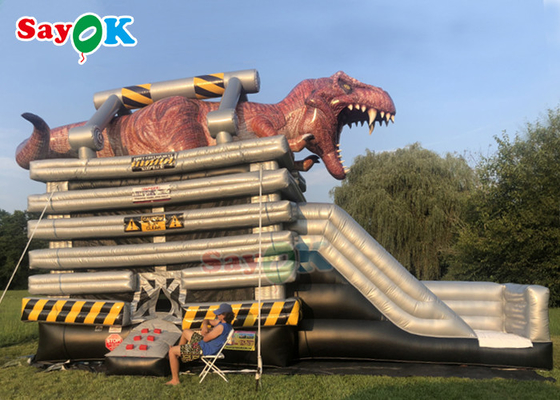 Outdoor Inflatable Slide Customized Size Commercial Inflatable Bounce Slide For Kids Dinosaur Inflatable Slide