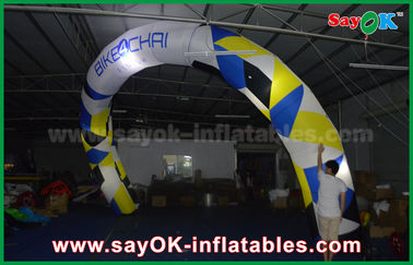 Arch Bridge Design Outdoor Giant Rainbow Entrance Inflatable Arch For Event Custom Logo Printing