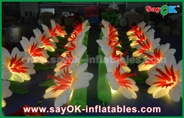 Wedding 8m Nylon Cloth Inflatable Lighting Party Decoration Lighting Inflatable Flower Models With Remote Controller