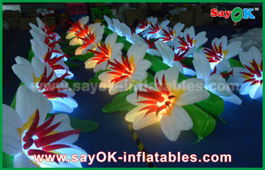 Wedding 8m Nylon Cloth Inflatable Lighting Party Decoration Lighting Inflatable Flower Models With Remote Controller