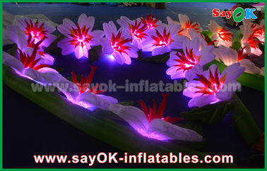 Party Inflatable Lighting Decoration Led Flower Chain Oxford Cloth Inflatable Flowers With LED Lights