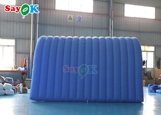 Inflatable Lawn Tent 5x5x3mH Blue Inflatable Tunnel Tent Oxford Cloth For Exhibition