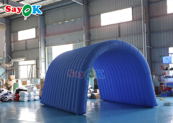 Inflatable Lawn Tent 5x5x3mH Blue Inflatable Tunnel Tent Oxford Cloth For Exhibition