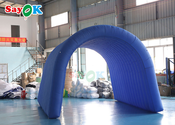 Inflatable Lawn Tent 5x5x3mH Blue Inflatable Tunnel Tent Oxford Cloth For Exhibition