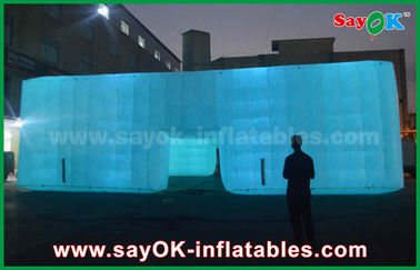 Outdoor Giant White LED Structure Event Inflatable Cube Tent,Inflatable Nightclub,Inflatable Party Tent For Sale