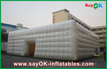 Outdoor Giant White LED Structure Event Inflatable Cube Tent,Inflatable Nightclub,Inflatable Party Tent For Sale