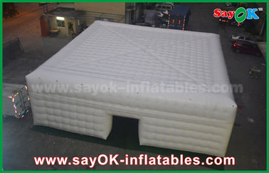 Promotional Imflatable Camping Cube Tent With Led Light For Event Party Inflatable House Tent