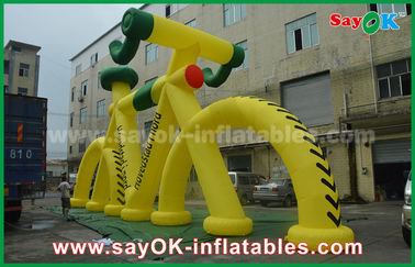 Customized Shape Giant Promotional Inflatable Bicycle Model with CE Blower