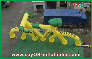 3m High Custom Inflatable Products Promotional Model Bicycle With Print