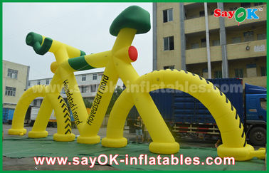 3m High Custom Inflatable Products Promotional Model Bicycle With Print