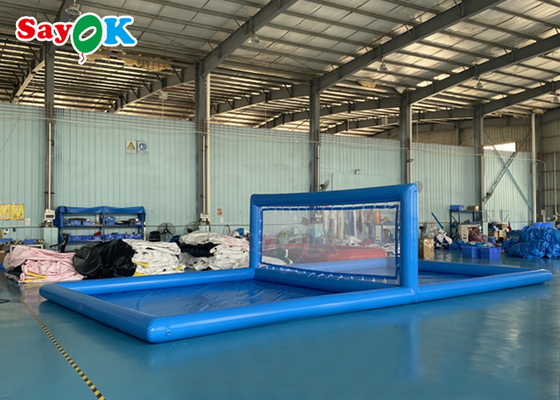 Inflatable Water Sports Giant Beach Pool Inflatable Volleyball Field Inflatable Water Volleyball Court 10x5x2.1mH