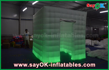 Advertising Booth Displays Oxford Cloth 2.5 X 2.5 X 2.5m Photo Booth Tent Inflatable Kiosk Shell Cube