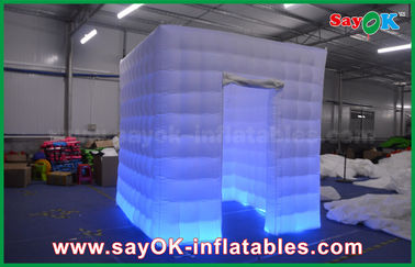 Advertising Booth Displays Oxford Cloth 2.5 X 2.5 X 2.5m Photo Booth Tent Inflatable Kiosk Shell Cube