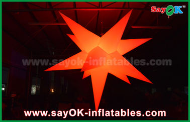 Portable Colorful Decoration Giant Inflatable Star With 16 Different Color