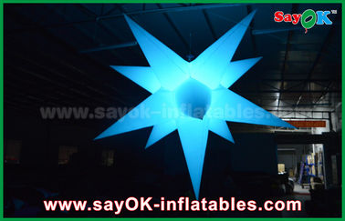 Portable Colorful Decoration Giant Inflatable Star With 16 Different Color