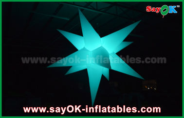 Portable Colorful Decoration Giant Inflatable Star With 16 Different Color