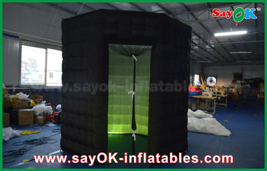 Inflatable Photo Studio Eight Angle Led Inflatable Photo Booth Tent Photobooth Props With Door Curtain
