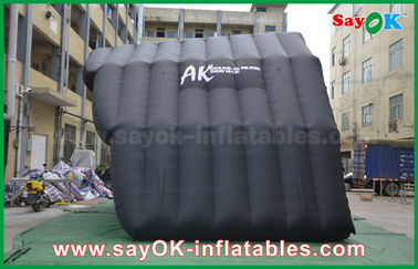 Inflatable Tent Camping Giant Oxford Cloth Black Inflatable Air Tent For Music Stage Custom Printed