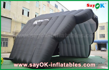 Go Outdoors Inflatable Tent 8m PVC Coat Inflatable Air Tent Stage Cover Dome Tent For Show Black Color