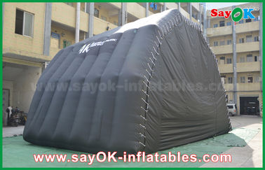 Go Outdoors Inflatable Tent 8m PVC Coat Inflatable Air Tent Stage Cover Dome Tent For Show Black Color
