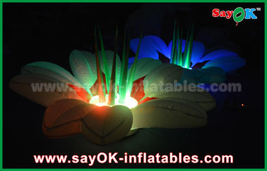 Wedding Stage Decoration Inflatable Lighting Flower Inflable Musical Festival Decoration Backdrop Flowers