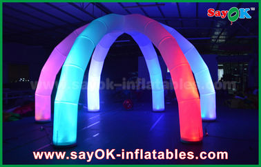 Arch For Wedding Led Lighting Decoration Inflatable Arch / Round Arch Six Leg With Figure