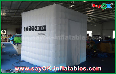 Inflatable Photo Studio Lighting Inflatable Photo Booth With Two Doors White Wedding Photobooth