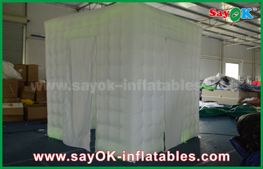 Inflatable Photo Studio Lighting Inflatable Photo Booth With Two Doors White Wedding Photobooth