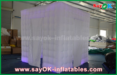 Inflatable Photobooth Oxford Cloth Led Remote Control Lighting Inflatable Open  Air Photo Booth Cabinet