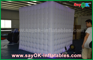 Inflatable Photobooth Oxford Cloth Led Remote Control Lighting Inflatable Open  Air Photo Booth Cabinet