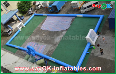 Adults PVC Tarpaulin Kids Inflatable Soccer / Football Field Court for Outside