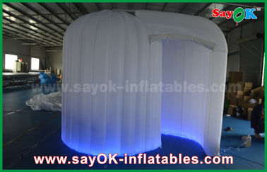 Photo Booth Backdrop Decoration Led Igloo Inflatable Photo Booth Enclosure Cube With Lighting