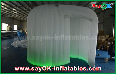 Photo Booth Backdrop Decoration Led Igloo Inflatable Photo Booth Enclosure Cube With Lighting