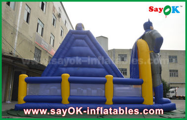 Blow Up Slip N Slide / Adults Games Jumbo Inflatable Bouncer Dry Slide With Digital Printing