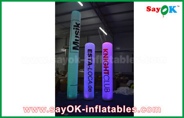 Led Lighting Outdoor Inflatable Decorations Pillar For Event / Party / Wedding