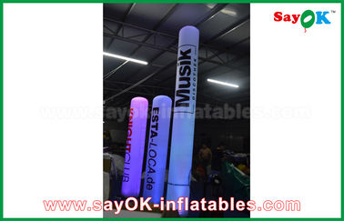 Led Lighting Outdoor Inflatable Decorations Pillar For Event / Party / Wedding