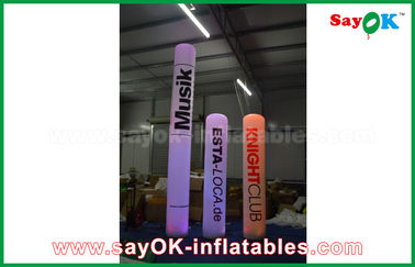 Led Lighting Outdoor Inflatable Decorations Pillar For Event / Party / Wedding