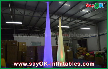 Wedding Inflatable Light Decoration Cone / Pillar Customized Color With Led Light